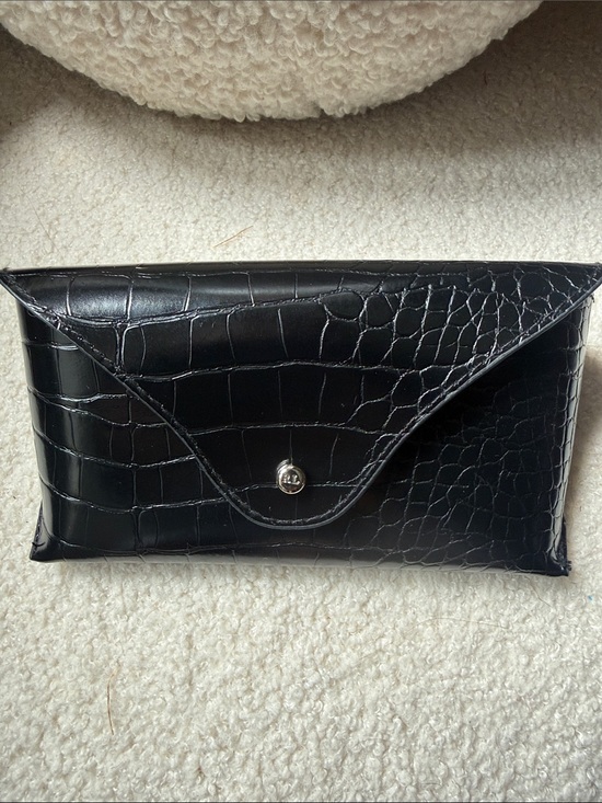 Ralph Lauren Accessories - Ralph Lauren Black Croc-Embossed Sunglasses Case